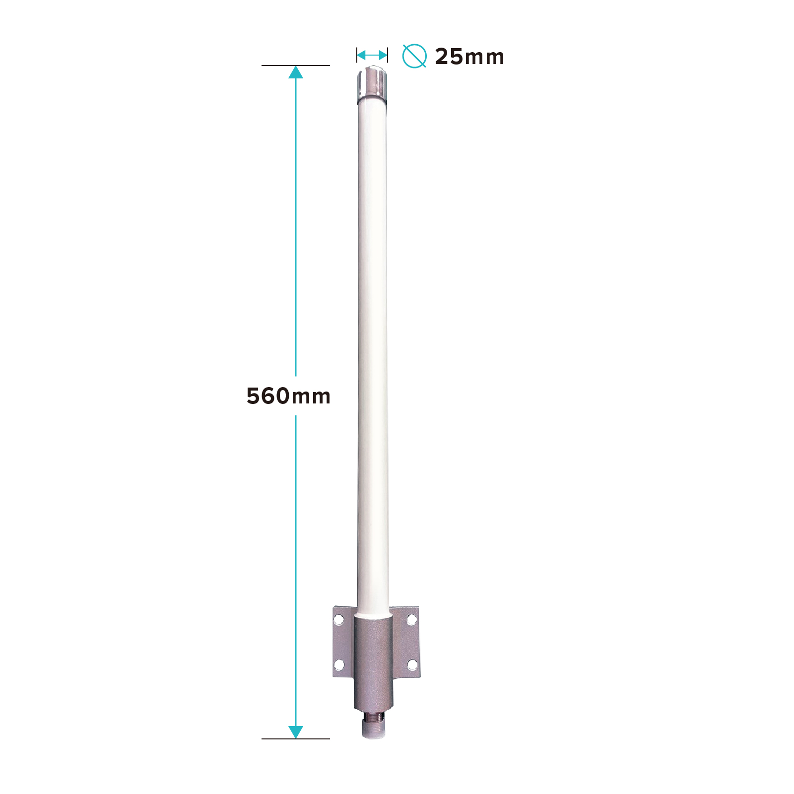 AO-5158-8 Wi-Fi Omni directional Antenna 5GHz 8dBi-dimension