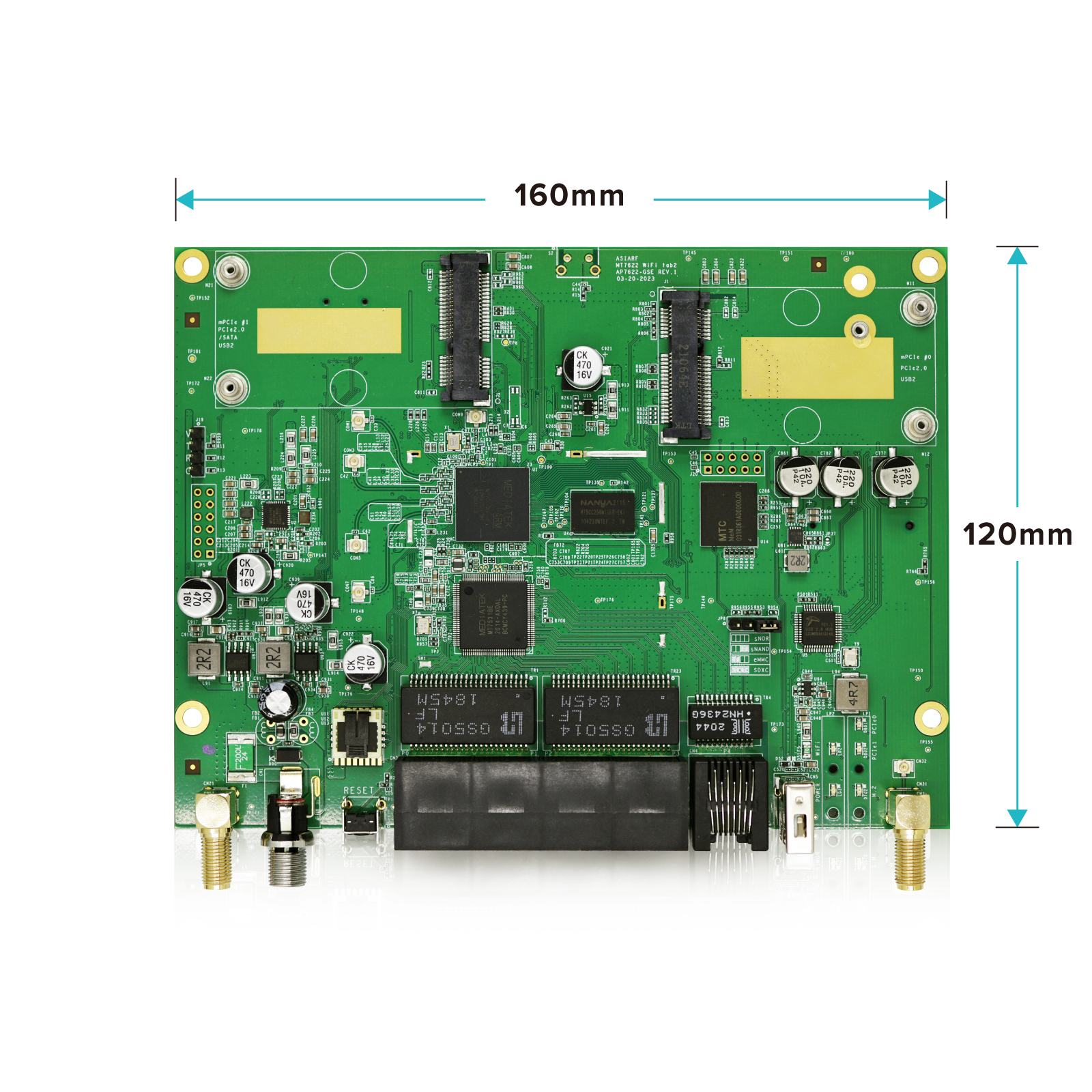 AP7622-001 5G 4G LTE Router Board with 2.4GHz Wi-Fi GPS LoRa IoT functions by MT7622 w/ 2.4GHz Wi-Fi manufacturer