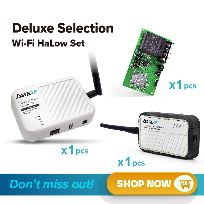 【Deluxe Selection Wi-Fi HaLow Set】ARFHL-AP-MS01 + ARFHL-UM-MS01 + DP-575