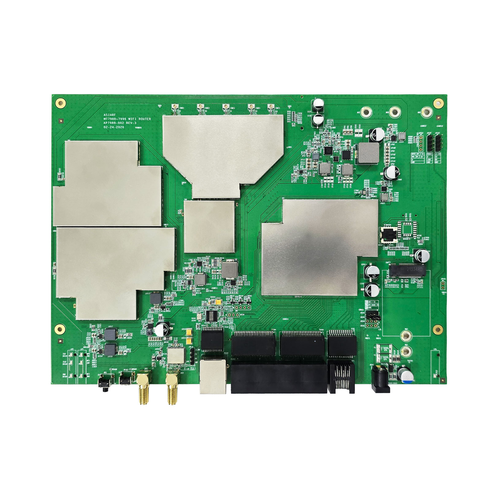 Wi-Fi 7 Development Platform BE19000 Tri-Band Tri-Concurrent 10Gbps PHY AP7988-002-Interface