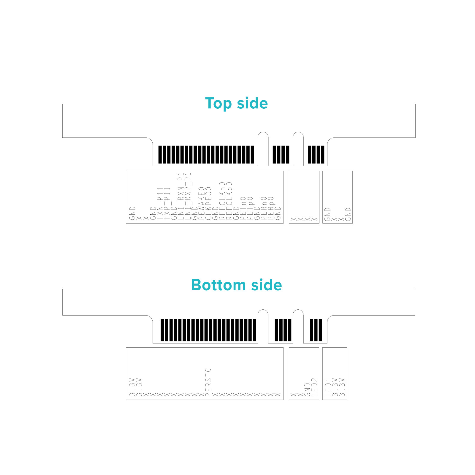 Wi-Fi 7 BE5000 M.2 AE Key Module AW7991-AE2_Pins_Out_2