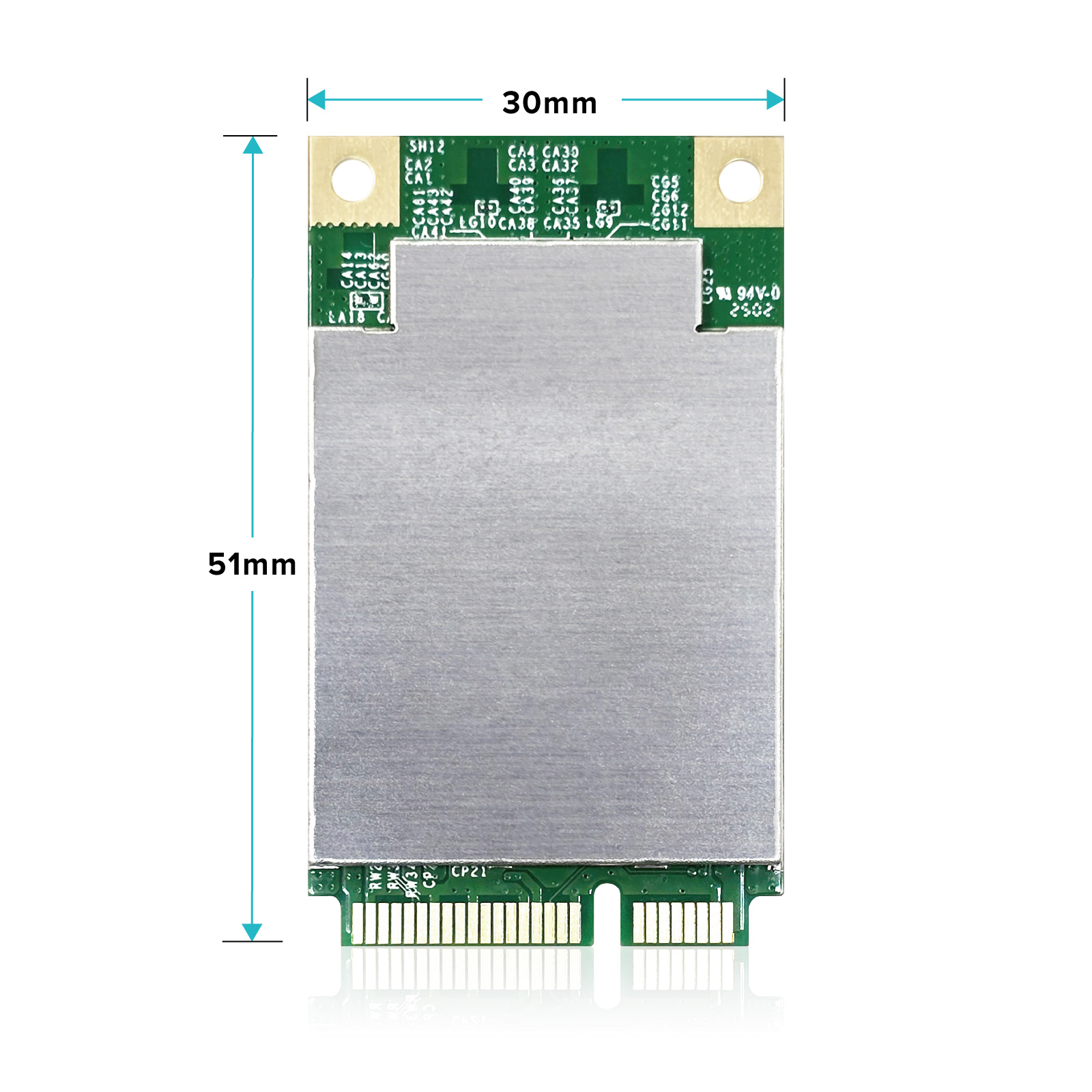 Wi-Fi 7 BE3600 Mini PCIe Module AW7990-NPD_Size