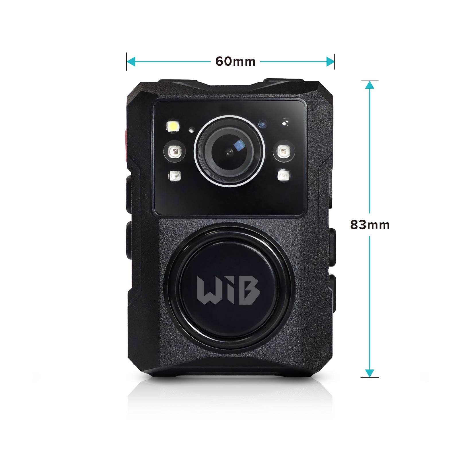 Body Worn Camera with Audio and Video Recording HD 1080P Push-to-Talk (PTT) Body Cam with 164° Wide-Angle Lens, 11HR Recording, 5HR Transmission, IR-Cut Auto Night Vision, 512GB, Emergency SOS Alert, 4G Embedded, Ambarella S5 & Sony Sensor – Model B01 Back size