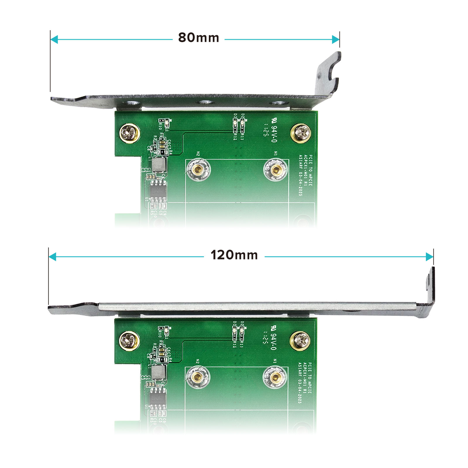 Converter Card for Mini PCIe Wi-Fi Module to PCIe Adapter Card ACPCX1-M01-Mini Pcie To Pcie Adapter Size 2 Converter Card for Mini PCIe Wi-Fi Module to PCIe Adapter Card ACPCX1-M01-Mini Pcie To Pcie Adapter Size 2