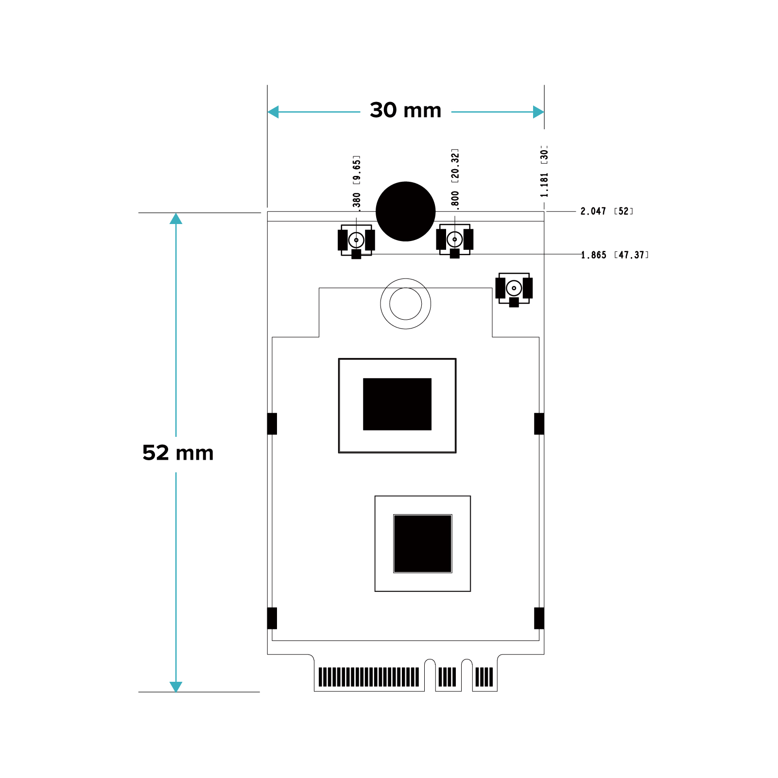 AW7990-AED Wi-Fi 7 M.2 Module | 802.11be BE3600 | MediaTek MT7990
