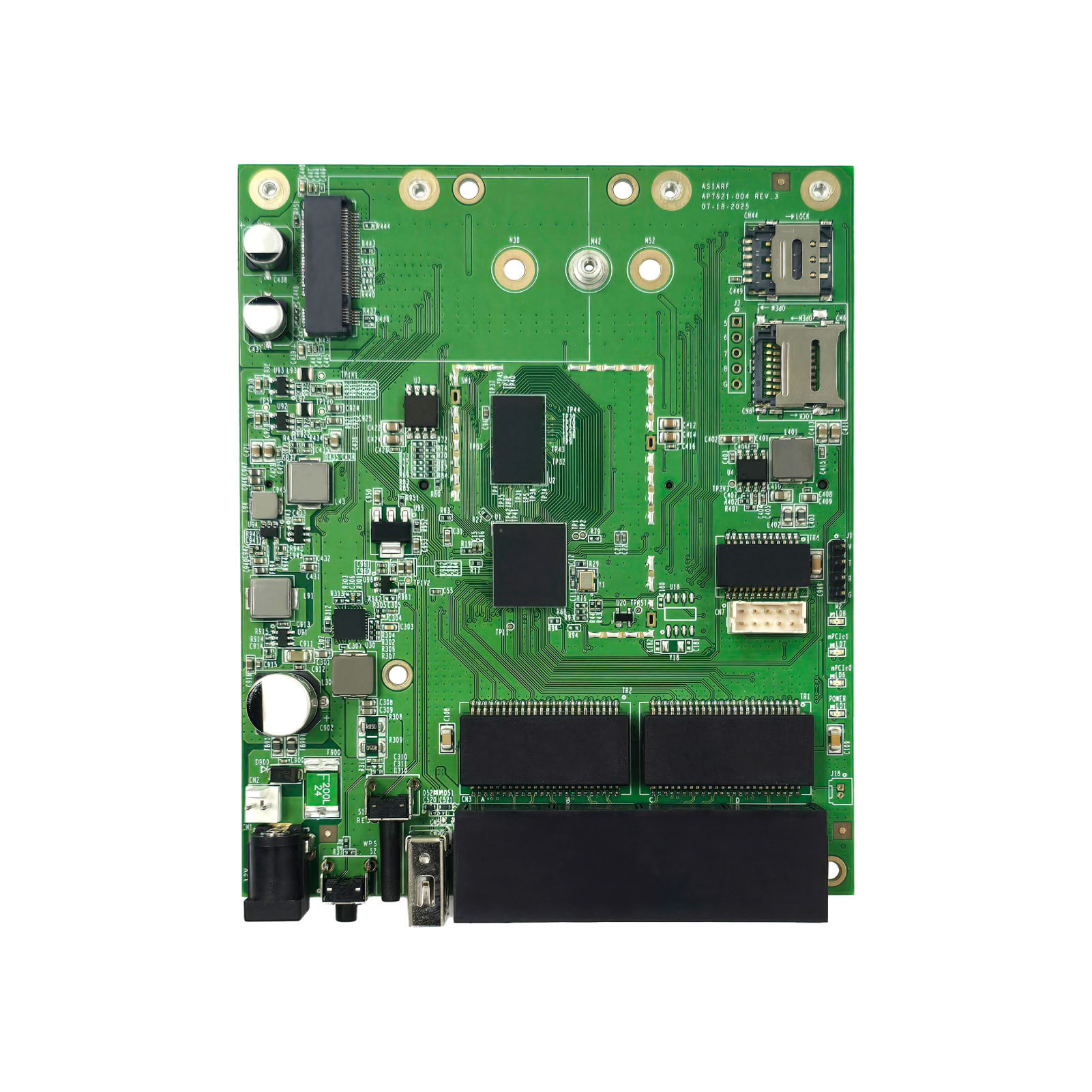 Wi-Fi Router MT7621A Board 4+1GE AP7621-004-Ap7921 004 模組size公版