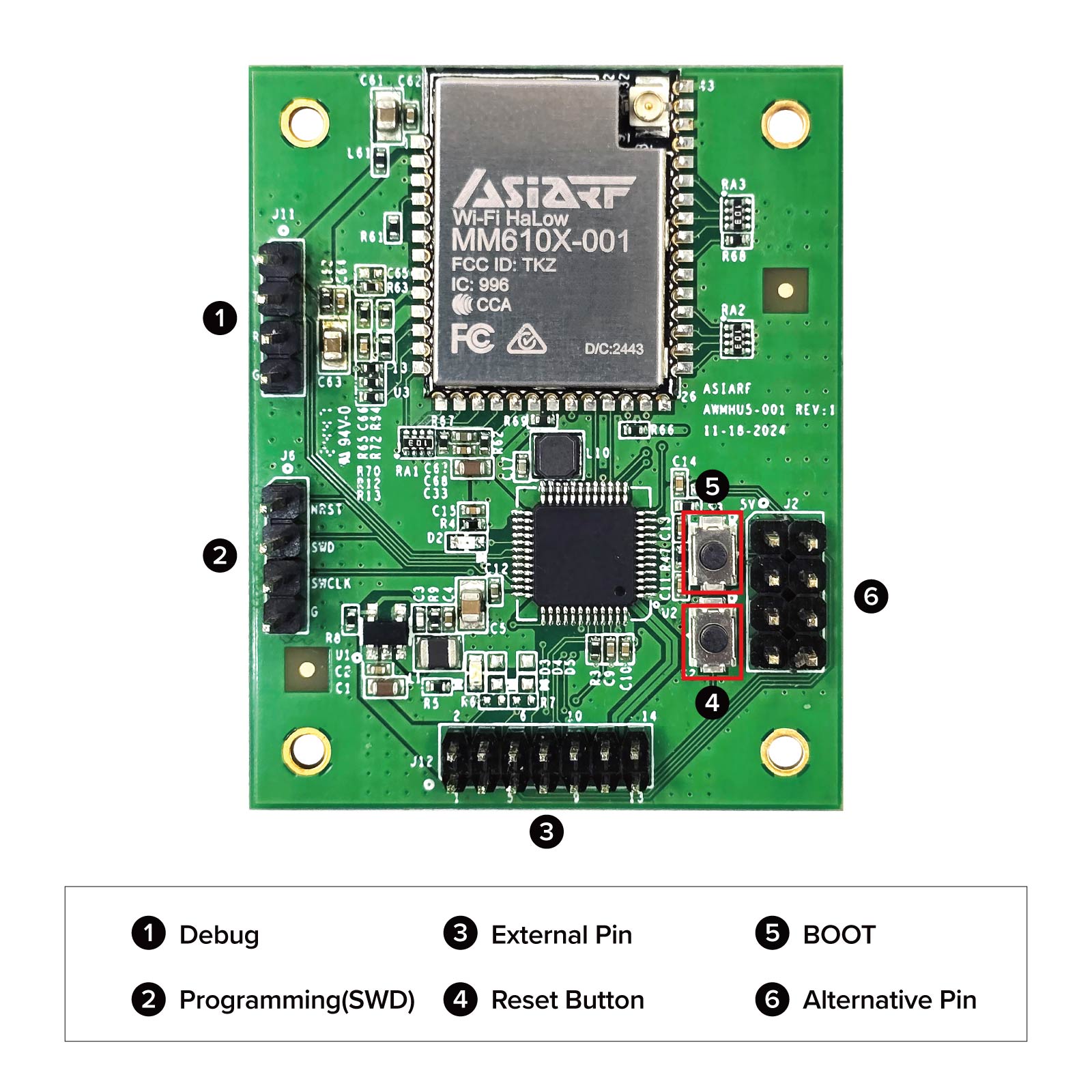 A versatile IoT solution integrating Wi-Fi HaLow wireless technology Universal HaLow Meter Module Awmhu5 001 1 Dimension A versatile IoT solution integrating Wi-Fi HaLow wireless technology Universal HaLow Meter Module Awmhu5 001 1 Dimension