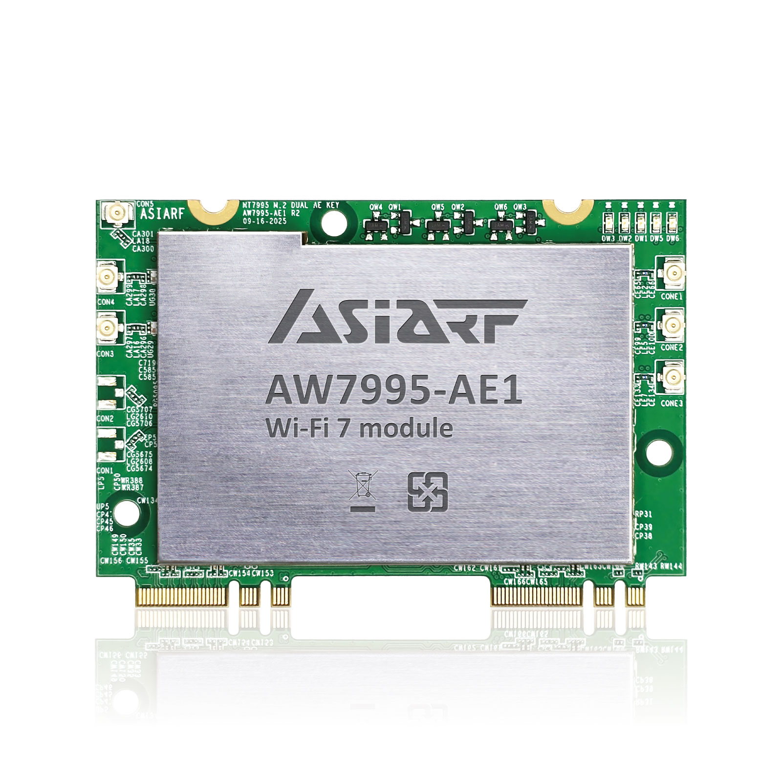 Wi-Fi 7 BE14000 Dual M.2 AE key Module AW7995-AE1 1