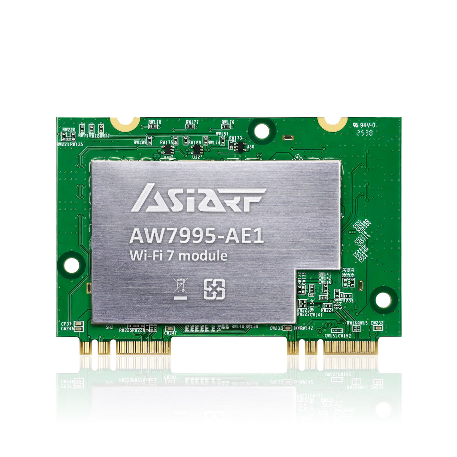 Wi-Fi 7 BE14000 Tri-Bands Dual M.2 AE key Module AW7995-AE1-Aw7995 Ae1 Back