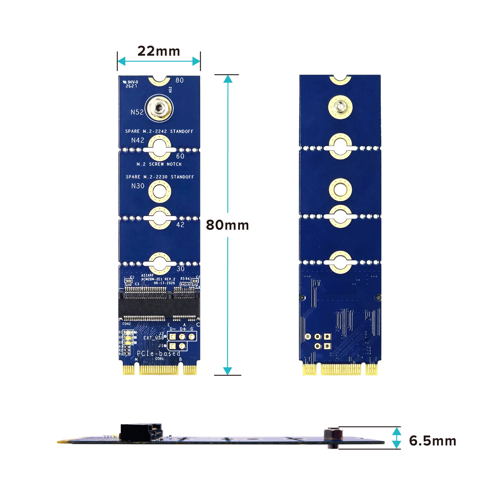 M.2 B+m Key To M.2 E Key New Size M.2 B+m Key To M.2 E Key New Size