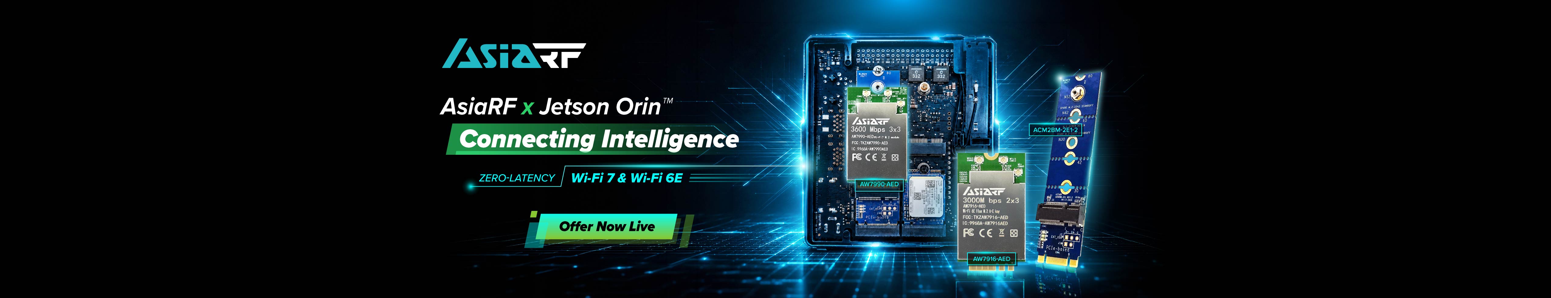 AsiaRF Wireless Connectivity Solutions for NVIDIA® Jetson Orin™-Web Banner Web.