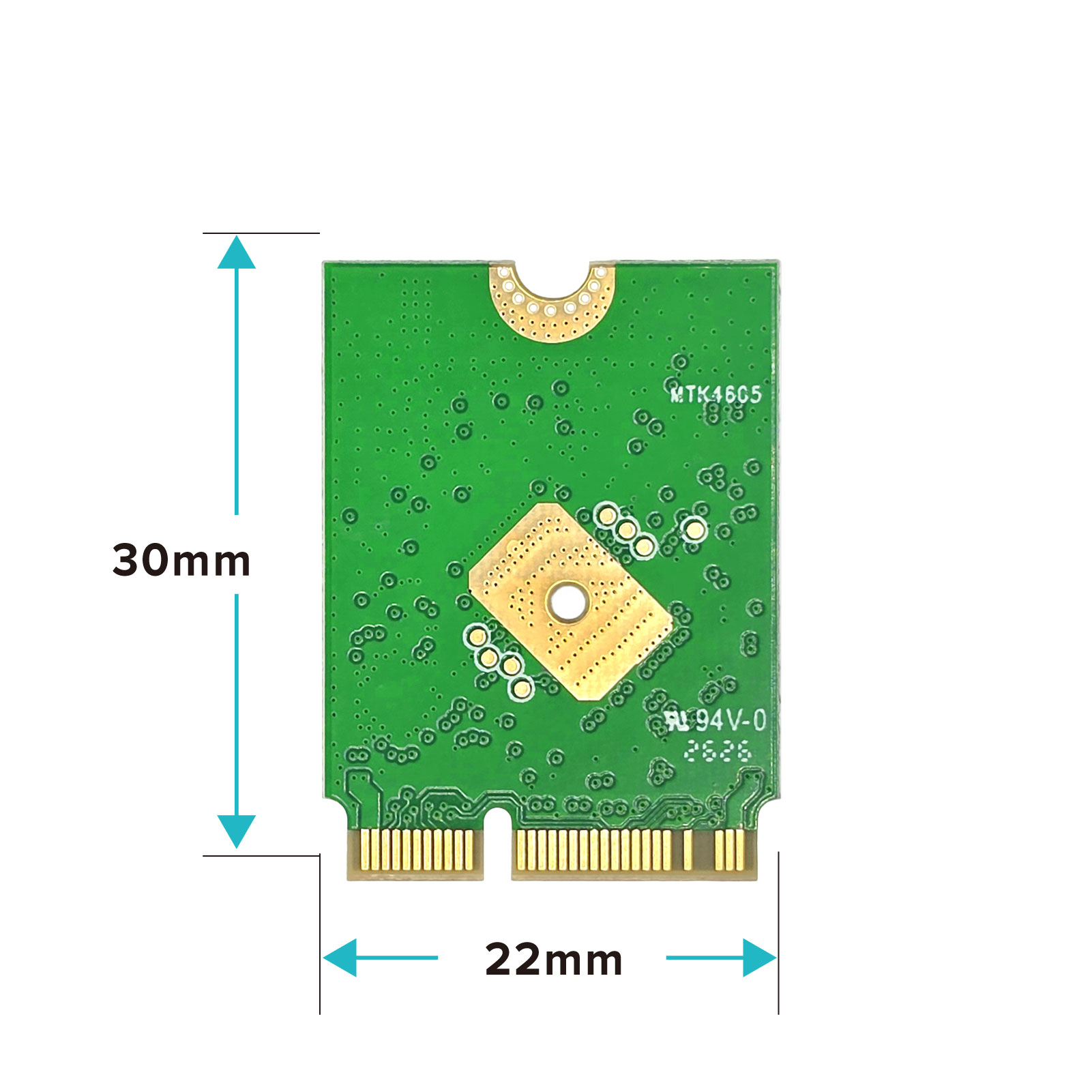 Wi-Fi 7 dual-band with Bluetooth 5.4 combo M.2 2230 module MT7925 2×2 Wi-Fi 7 Antennas (AW7925-BED) -A7925 Bed Size Diameter-A7925 Bed Size Diameter Wi-Fi 7 dual-band with Bluetooth 5.4 combo M.2 2230 module MT7925 2×2 Wi-Fi 7 Antennas (AW7925-BED) -A7925 Bed Size Diameter-A7925 Bed Size Diameter